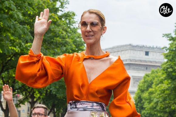 Céline Dion près des Champs-Élysées , le 9 juillet 2017 à Paris, en France. Photo de Nasser Berzane/ABACAPRESS.COM