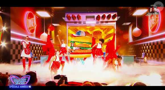 Le Burger dans "Mask Singer", capture d'écran TF1