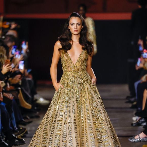 Deva Cassel - Défilé Elie Saab, Collection Haute Couture Printemps/Eté 2026 lors de la Fashion Week de Paris (PFW) au Musée Rodin, à Paris, France, le 28 janvier 2026. © Bestimage