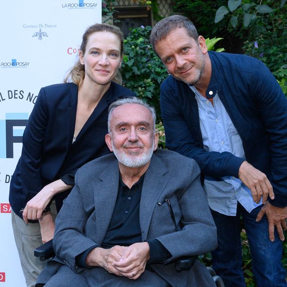 Odile Vuilemeni, Dominique Farrugia et Jonathan Zaccaï assistent au premier cocktail des nominés du Festival de la Fiction / SACD le 1er septembre 2022, à Paris, France. Photo Laurent Zabulon/ABACAPRESS.COM