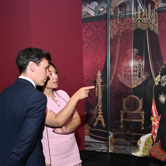 Louis et Marie Ducruet - Le prince Albert II de Monaco a inauguré l'exposition "Monaco et les Napoléon(s) - Destins croisés", au Grimaldi Forum à Monaco, le 10 juillet 2025.
 © Bruno Bebert / Bestimage