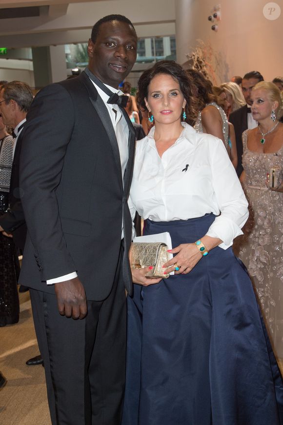 Omar Sy et sa femme Hélène - Arrivées - 68ème gala de la croix rouge Monégasque dans la salle des Etoiles du Sporting Monte-Carlo à Monaco, le 23 juillet 2016. © Palais Princier/Pierre Villard/Monte Carlo Société des Bains de Mer via Bestimage