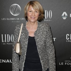 Ariane Massenet au photocall de la 12ème cérémonie des Globes de Cristal au Lido à Paris, le 12 février 2018. Crédit Rachid Bellak / Pool / Bestimage