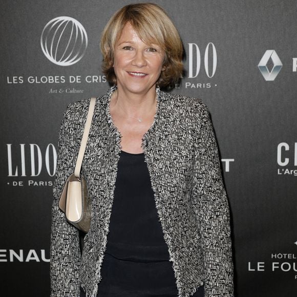 Ariane Massenet au photocall de la 12ème cérémonie des Globes de Cristal au Lido à Paris, le 12 février 2018. Crédit Rachid Bellak / Pool / Bestimage