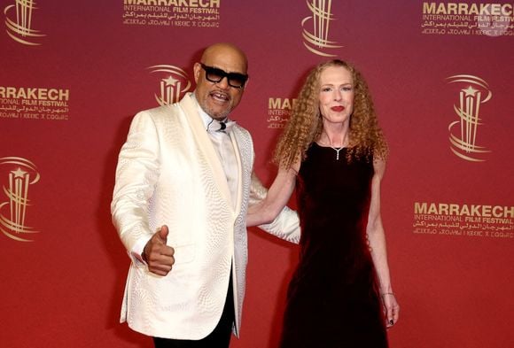 Laurence Fishburne et Bronwyn Dannenfelser - Tapis rouge dans le cadre de la 22ème édition du Festival International du Film de Marrakech le 2 décembre 2025. © Dominique Jacovides/Bestimage