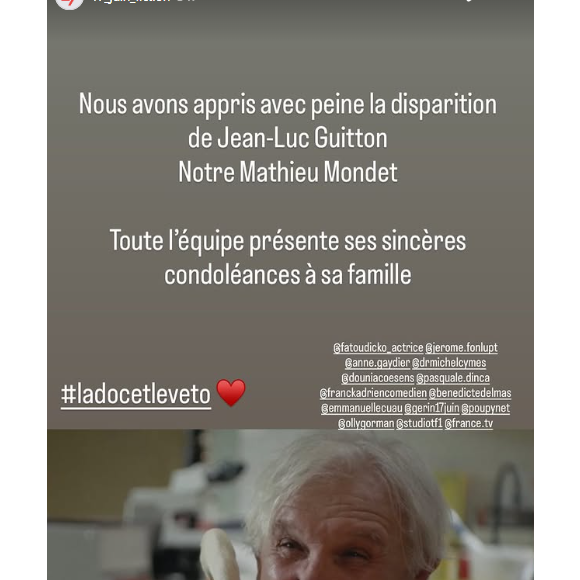 "Nous avons appris avec peine la disparition de Jean-Luc Guitton, notre Mathieu Mondet. 

Le comédien Jean-Luc Guitton est décédé.