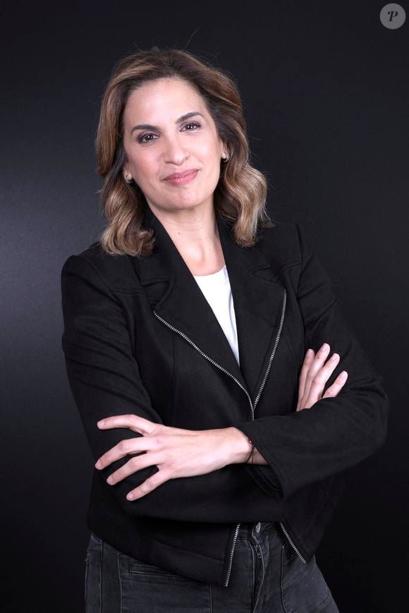 Exclusif - Portrait de Sonia Mabrouk lors de l'enregistrement de l'émission "Chez Jordan de Luxe" à Paris. Le 16 octobre 2024
© Cédric Perrin / Bestimage