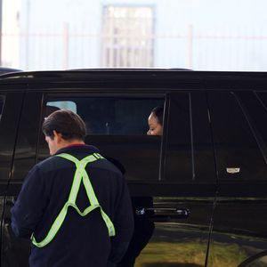 Exclusif - Rihanna et A$AP Rocky sortent du tribunal de Los Angeles le 7 février 2025 @Backgrid USA / Bestimage