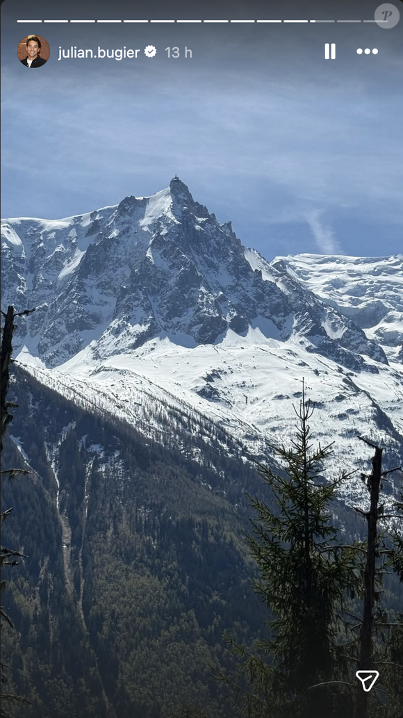 Il réalise ensuite une descente en ski dans des conditions exigeantes et engagées.

Julian Bugier a partagé des images de son séjour au ski. Capture d'écran Instagram