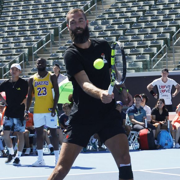 Benoit Paire, Conférence de presse de The Ultimate Tennis Showdown au Dignity Health Sports Park à Carson, CA, USA le 20 juillet 2023. Photo by Fati S/ABACAPRESS.COM