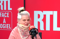 Isabelle Nanty témoigne pour la première fois après son accident de voiture survenu en septembre, face à Marc-Olivier Fogiel pour RTL. Le 27 janvier 2026.