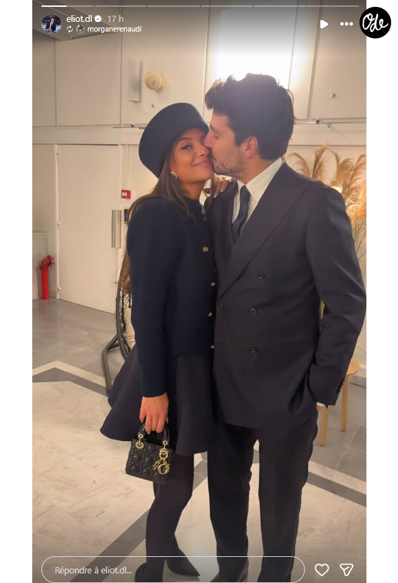 Le journaliste est le joker de Pascal Praud dans L’Heure des pros.

Eliot Deval et sa fiancée Morgane Renaudi. Capture d'écran Instagram