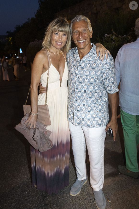 Exclusif - Nagui et sa femme Mélanie Page - Représentation de la pièce de théâtre "Les liaisons dangereuses" au Théâtre de Verdure lors du 41ème Festival de Ramatuelle le 7 août 2025. © Cyril Bruneau / Festival de Ramatuelle / Bestimage
