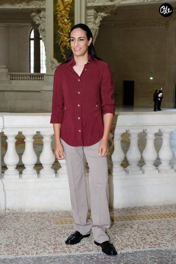 Imane Khelif au premier défilé Chanel "Collection Haute Couture Automne/Hiver 2026-2027" lors de la Fashion Week de Paris, le 7 juillet 2026

© Pauline Mourey / Bestimage