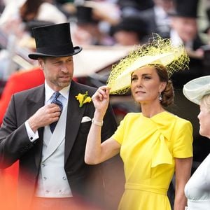 Le prince et la princesse de Galles lors de la deuxième journée du Royal Ascot, à l'hippodrome d'Ascot, dans le Berkshire. Date de la photo : mercredi 17 juin 2026. Crédit photo : Aaron Chown/PA Wire