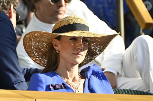Catherine (Kate) Middleton, princesse de Galles - Personnalités à la finale homme du tournoi de tennis de Wimbledon le 13 juillet 2025.

© Chryslène Caillaud / PsnewZ / Bestimage