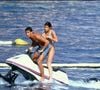 Puis la Princesse a vécu une idylle avec Anthony Delon, fils du monstre sacré Alain Delon, et ami de Paul Belmondo, le temps d'un été...

La Princesse Stéphanie de Monaco et Anthony Delon sur un jet ski au Beach à Saint Tropez. Le 01 août 1984. Crédit Daniel Angeli / Bestimage
