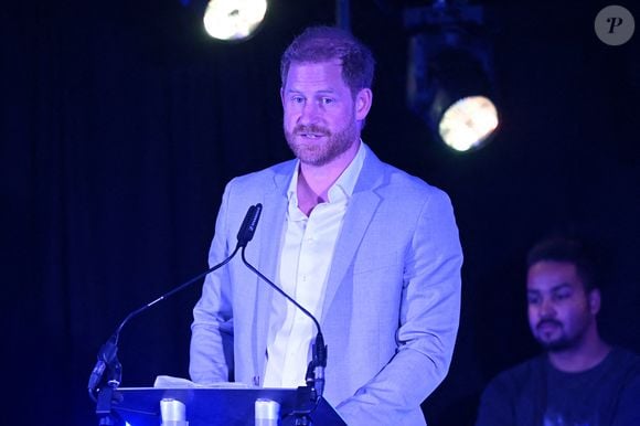 Le duc de Sussex lors d'une visite au Community Recording Studio (CRS) à Nottingham, à l'occasion de l'annonce d'un don substantiel à l'association Children in Need pour l'aider à lutter contre la violence dont sont victimes les jeunes.  9 septembre 2025. Photo by Paul Grover/Daily Telegraph/PA Wire/ABACAPRESS.COM