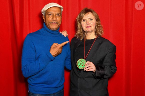 Pascal Legitimus, Annabelle Milot lors de la soirée de clôture du 9ème Festiv'Allais le 20 octobre 2025, à Paris, France. Photo by ShootPix/ABACAPRESS.COM