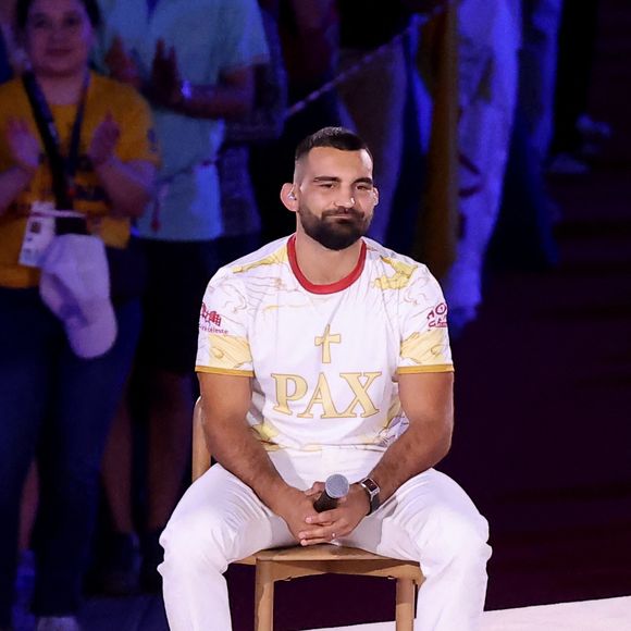 Benoit Saint-Denis - Le pape Léon XIV au Stade de France, à Saint-Denis, en périphérie de Paris, le 25 septembre 2026, pour présider une veillée de prière avec des jeunes de 17 à 35 ans, dans le cadre de sa visite de quatre jours en France.
© Jacovides-Moreau/Bestimage
