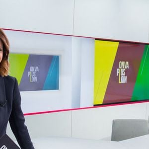 Sonia Mabrouk lors de l'enregistrement de l'émission "On va plus loin", en 2016, à Paris.

 Photo by Nasser Berzane/ABACAPRESS.COM