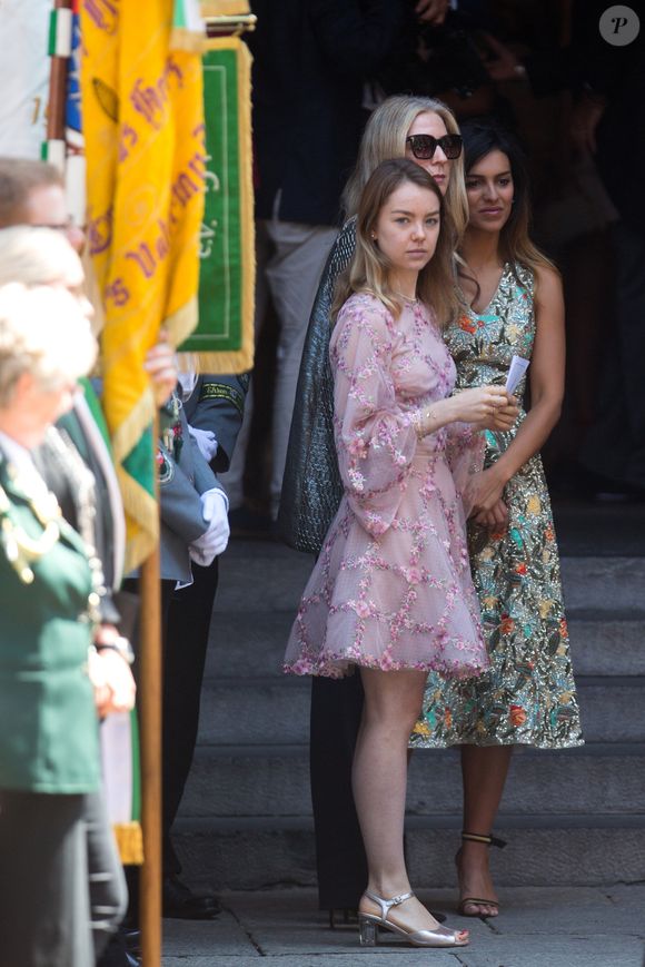 La princesse Alexandra de Hanovre - Cérémonie religieuse du Mariage du prince Ernst August Jr de Hanovre et de Ekaterina Malysheva en l'église Marktkirche de Hanovre le 8 juillet 2017