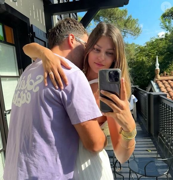 Photo de Damian Penaud et sa femme Morgane Vernet sur Instagram @morgane_vernet.