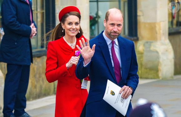 Le prince William, prince de Galles, et Catherine (Kate) Middleton, princesse de Galles, célèbrent le 76ème Commonwealth Day à l'abbaye de Westminster à Londres, le 10 mars 2025. 

Photo : Backgrid USA / Bestimage