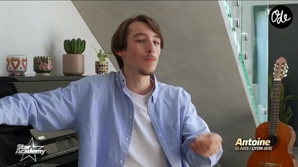Antoine fait partie de la nouvelle promotion de la "Star Academy". Capture d'écran TF1