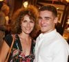 Elle s'est aussi amusée du rôle qu'il tient, celui du chef Romain Valdine, à l'opposé de celui qu'il est dans la vraie vie.
Exclusif – Elsa Lunghini et son fils Luigi Kroner à la soirée d'ouverture du 11e Festival du film d'Angoulême, le 21 août 2018. Photo : Jérôme Domine/ABACAPRESS.COM