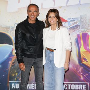 Nikos Aliagas et Faustine Bollaert - Avant-première du film "Super Grand Prix" au cinéma le Grand Rex à Paris le 28 septembre 2025. © Coadic Guirec/Bestimage