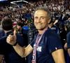 Luis Enrique - Les joueurs du PSG célèbrent leur titre de Champion d'Europe au Parc Des Princes à Paris, le 1er juin 2025.
© Cyril Moreau/Bestimage