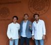 Grâce à son métier, il accompagne régulièrement la vente de châteaux et de demeures historiques partout en France.

Raphael Kretz, Valentin Kretz et Martin Kretz assistent au tournoi de Roland-Garros 2024, le 4 juin 2024 à Paris, en France. Photo : ABACAPRESS.COM