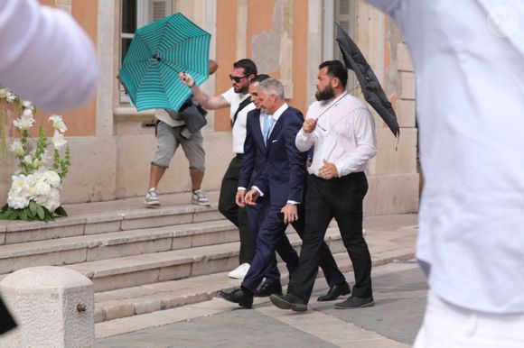 Mariage civil de Ralf Schumacher avec Etienne Bousquet-Cassagne à Saint-Tropez le 30 mai 2026. © Franz Chavaroche/Bestimage