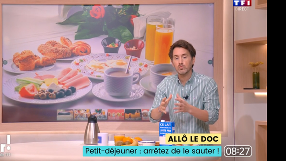 "Quelques recommandations à suivre" : Le médecin/chroniqueur de Bonjour ! La Matinale TF1 donne ses conseils pour un petit déjeuner idéal