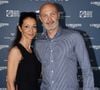 Exclusif - Frank Leboeuf et sa femme Chrislaure Nollet - Photocall du Longines Paris Eiffel Jumping au Champ de Mars à Paris, le 6 juillet 2018. © Veeren/Borde/Bestimage