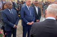 Ce 12 avril 2025, il a participé à une cérémonie au cimetière marin

Hommage à Josephine Baker, en présence du Prince Souverain Albert II, des autorités monégasques des membres de sa famille dont l’un de ses fils Luis Bouillon Baker et l’un de ses petits fils Sébastien, au cimetière de Monaco, France, le 12 avril 2025. ©
Bruno Bebert / Bestimage