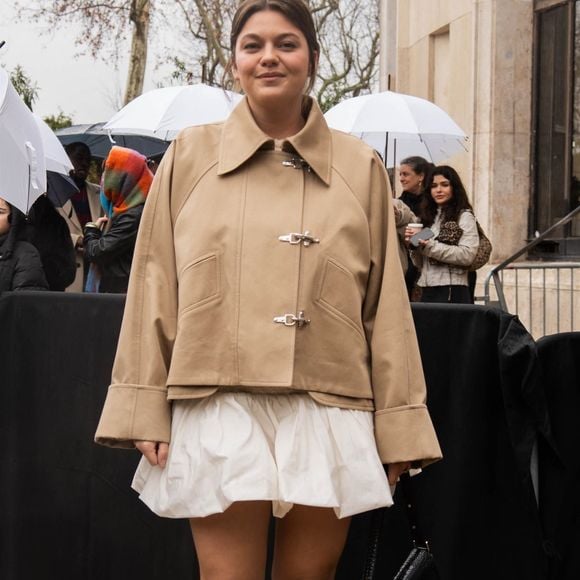 Paris, FRANCE Des célébrités assistent au défilé de Patou lors de la semaine de la mode à Paris.



Sur la photo : Louane
