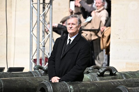 Francis Huster lors de la cérémonie d'hommage national à l'acteur français Michel Bouquet à l'Hôtel des Invalides à Paris, le 27 avril 2022. Photo par David Niviere/ABACAPRESS.COM