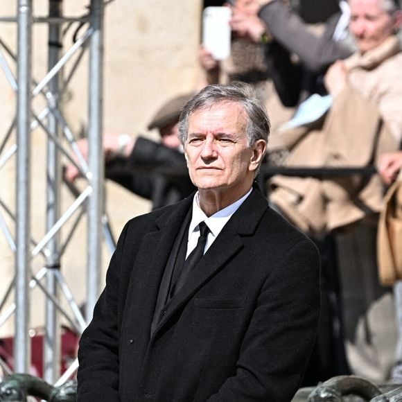 Francis Huster lors de la cérémonie d'hommage national à l'acteur français Michel Bouquet à l'Hôtel des Invalides à Paris, le 27 avril 2022. Photo par David Niviere/ABACAPRESS.COM
