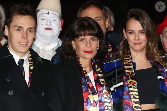 Louis Ducruet, la princesse Stéphanie de Monaco, Pauline Ducruet - Soirée d'ouverture du 41ème festival international du cirque de Monte-Carlo le 19 janvier 2017. © Olivier Huitel/Pool Restreint Monaco/Bestimage