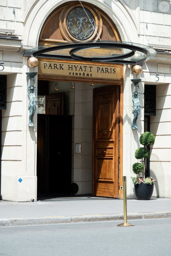 Hôtel Park Hyatt Paris Vendôme, situé 5 rue de la Paix dans le 2ème arrondissement de Paris, le 28/07/2025. © Jonathan Jacob/Bestimage