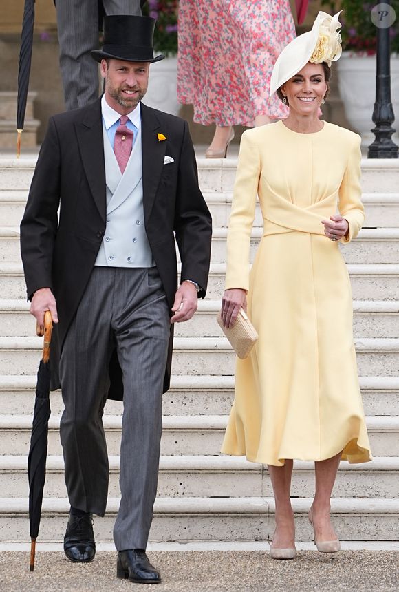 Le roi Charles III et la reine Camilla ne sont pas les seuls membres de la famille royale à avoir réagi. C'est aussi le cas du prince William et de la princesse Kate Middleton.

Le prince William, prince de Galles, et Catherine (Kate) Middleton, princesse de Galles, lors de la Royal Garden Party de Buckingham Palace à Londres, le 20 mai 2025. Aaron Chown / WPA-Pool / Julien Burton via Bestimage