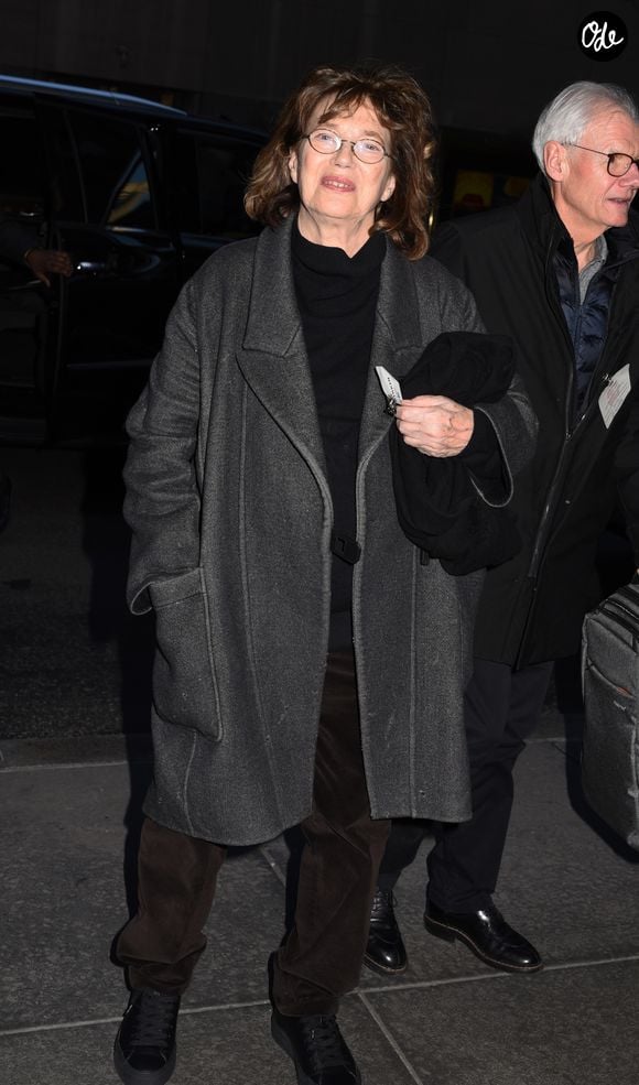Jane Birkin arrive à l'enregistrement de l'émission "Tonight Show" dans les studios NBC à New York City, New York, Etats-Unis, le 4 mars 2020. © CPA/Bestimage