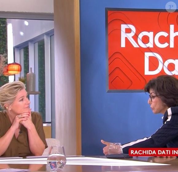 Rachida Dati et Elisabeth-Lemoine sur le plateau de C à vous ce mercredi 18 juin 2025 (Capture d'écran).