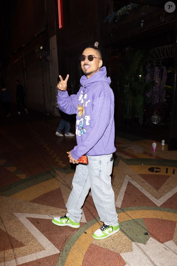 Exclusif - Quincy Brown (le fils de P.Diddy) arrive à la soirée de lancement de son EP Album au "Clifton's Republic" à Los Angeles, le 21 mai 2022. (Backgrid USA / Bestimage).