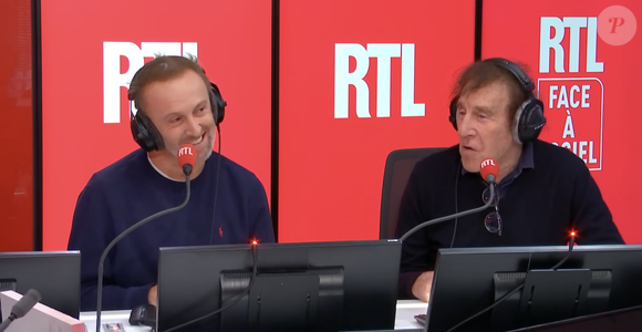 Alain Souchon et son fils, Pierre Souchon, sur RTL.