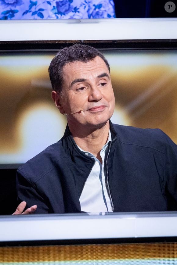 Exclusif - Laurent Luyat lors de l'enregistrement de l'émission "100% logique" présentée par C. Feraud et qui sera diffusée le 11 octobre 2025 au Studio du Lendit à Saint-Denis, France, le 8 mars 2025. © Cyril Moreau/Bestimage