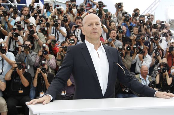 Bruce Willis lors du photocall du film "Moonrise Kingdom" pendant le 65ème Festival du film de Cannes en mai 2012. © BORDE-MOREAU / BESTIMAGE