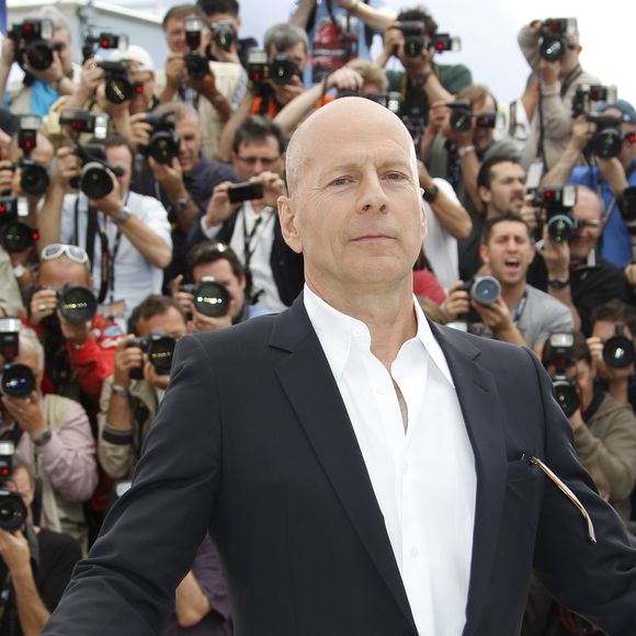 Bruce Willis lors du photocall du film "Moonrise Kingdom" pendant le 65ème Festival du film de Cannes en mai 2012. © BORDE-MOREAU / BESTIMAGE